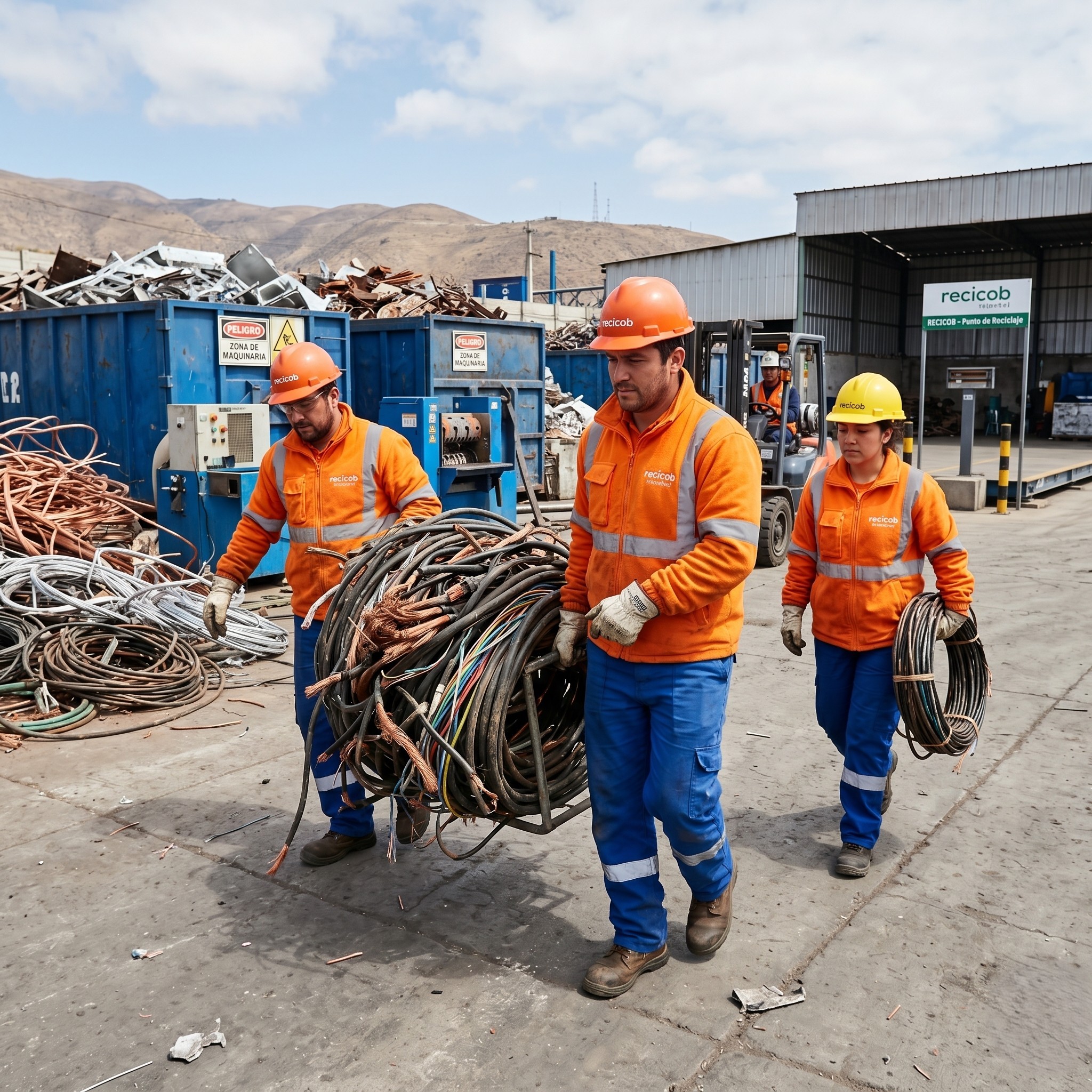 equipo-de-recicob-en-reciclaje-de-cables-chatarra